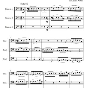 Mattheson Sonata No.3 Bassoon trio (Digital Download)