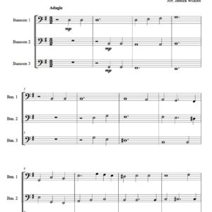 Mattheson Sonata No.5 Bassoon trio (Digital Download)