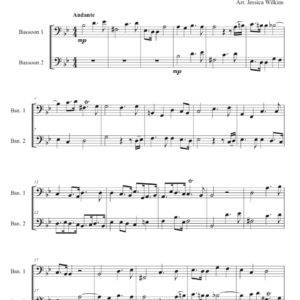 The Dotted Rhythm Book - 10 Intermediate Bassoon Duets (Digital Download)