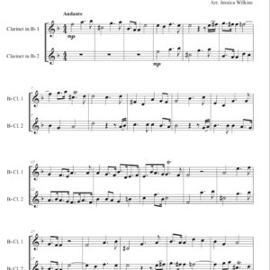 The Dotted Rhythm Book - 10 Intermediate Clarinet Duets (Digital Download)