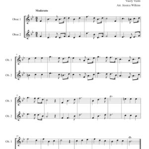 Intermediate oboe duets in B Flat Major (Digital Download)