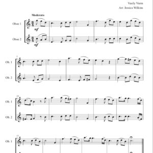 Intermediate oboe duets in C major (Digital Download)
