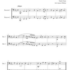 Intermediate Bassoon Duets in E Flat Major (Digital Download)