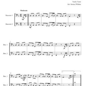 Intermediate Bassoon Duets in F major (Digital Download)