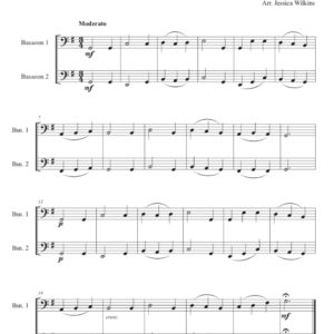 Intermediate Bassoon Duets in G Major (Digital Download)