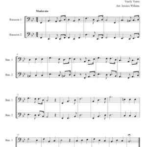 Intermediate Bassoon Duets in B Flat Major (Digital Download)