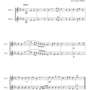 Intermediate Oboe Duets in E Flat Major (Digital Download)