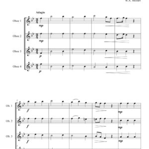 Mozart Calm of the Evening - Oboe Quartet (Digital Download)