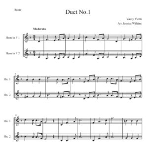 Vasily Vurm 4 Intermediate Horn Duets (Digital Download)