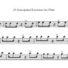25 Syncopated Exercises for Flute (Digital Download) - Image 4