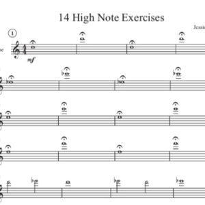 High Note Exercises - Oboe Method Book (Digital Download)