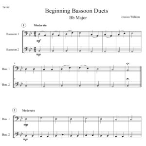 Beginning Bassoon Duets (Digital Download)