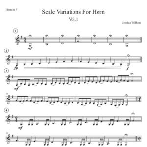 Scale Variations for French horn Volume No.1 (Digital Download)