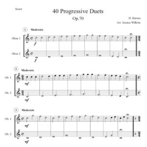 40 Progressive Oboe Duets (Digital Download)
