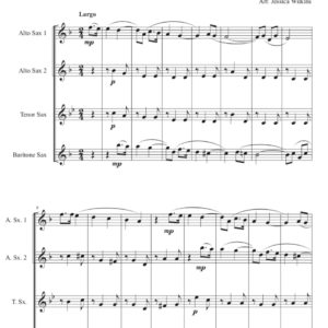 Rachmaninoff Canon - Saxophone Quartet (Digital Download)