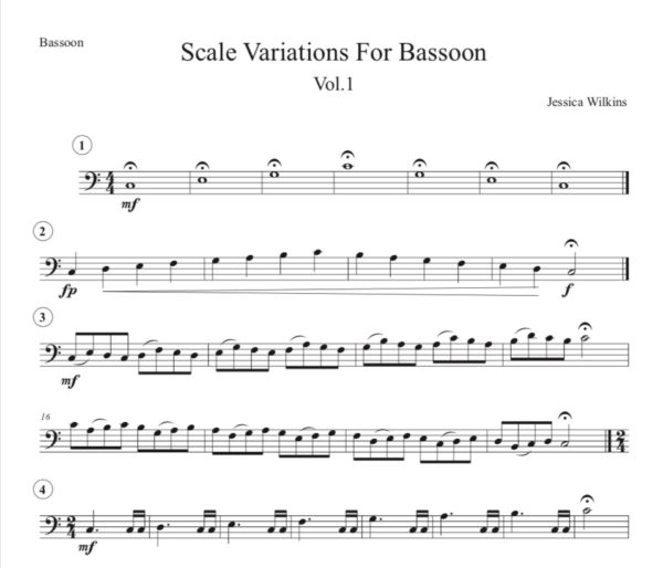 Scale Variations for Bassoon Volume No.1 (Digital Download)