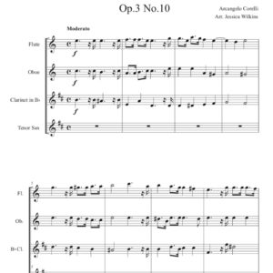 Corelli Sonata in A minor - WW Quartet (Digital Download)