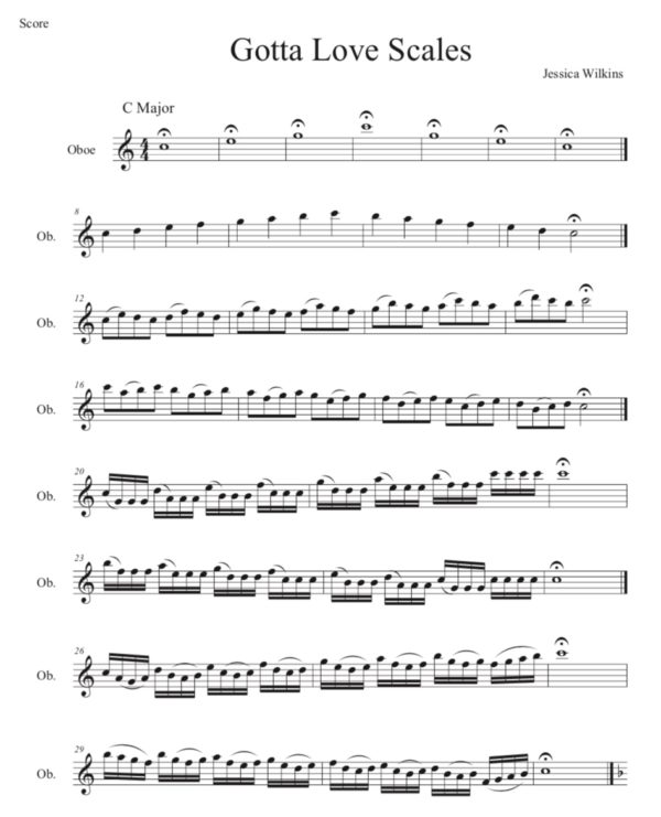 Gotta Love Scales - Oboe (Digital Download)