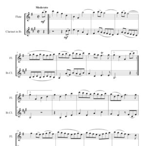 Romain Rondeau in G Major - Flute & Clarinet Duet (Digital Download)