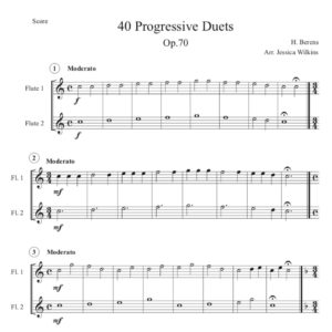 40 Progressive Flute Duets (Digital Download)