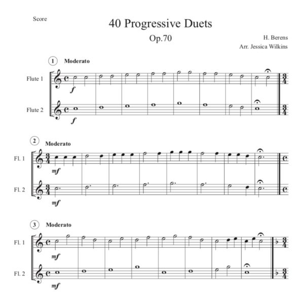 40 Progressive Flute Duets (Digital Download)