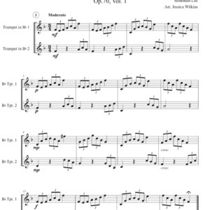 5 Intermediate Trumpet Duets Op.70 Vol.1 (Digital Download)