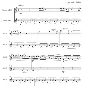 Mozart Clarinet Duo No.1 Op.70 (Digital Download)