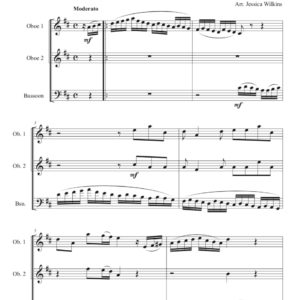 Scarlatti Sonata K.29 - 2 Oboes & Bassoon Trio (Digital Download)