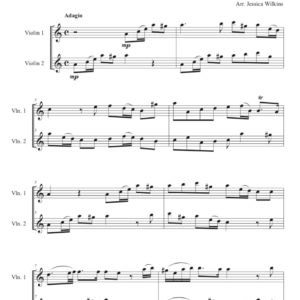 Loeillet Sonata No.1 - Violin Duet (Digital Download)