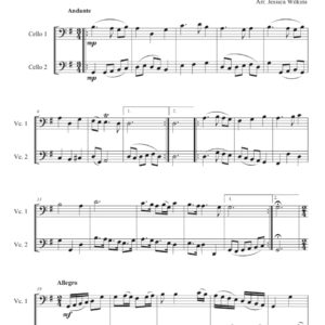Philidor Sarabande & Fugue - Cello Duet (Digital Download)