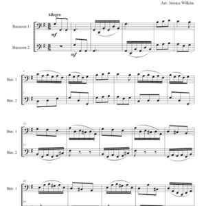 Scarlatti Sonata in G major K.2 - Bassoon Duet (Digital Download)