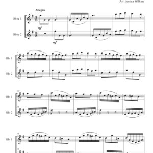 Scarlatti Sonata in G major K.2 - Oboe Duet (Digital Download)