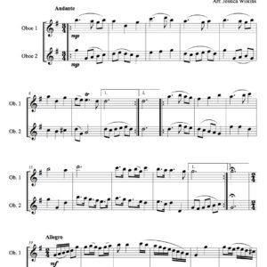 Philidor Sarabande & Fugue - Oboe Duet (Digital Download)
