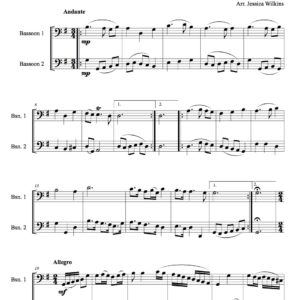 Philidor Sarabande & Fugue - Bassoon Duet (Digital Download)