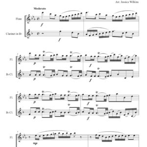 Quantz Flute & Clarinet Duet No.4 Op.2 (Digital Download)