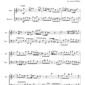 Handel Sonata HWV 360 - Oboe & Bassoon Duet (Digital Download)