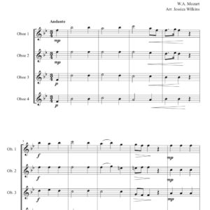 Mozart Abendruhe Oboe Quartet (Digital Download)