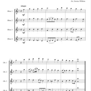 Bach Lyrical Oboe Quartet No.1 (Digital Download)