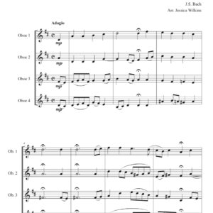 Bach Lyrical Oboe Quartet No.7 (Digital Download)
