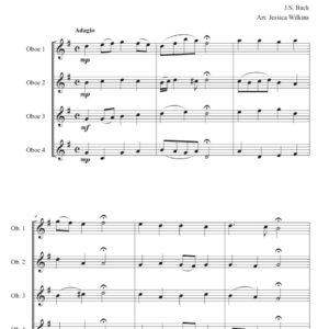 Bach Lyrical Oboe Quartet No.5 (Digital Download)
