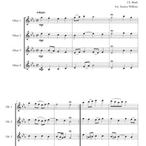 Bach Lyrical Oboe Quartet No.6 (Digital Download)