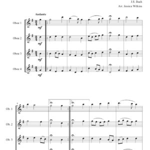 Bach Lyrical Oboe Quartet No.9 (Digital Download)