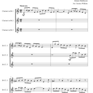 Mattheson Fugue - Clarinet Trio (Digital Download)