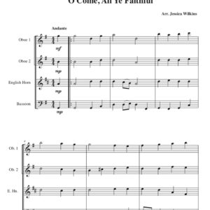 O Come, All Ye Faithful - Double Reed Ensemble (Digital Download)