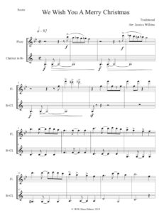 3 Short Xmas Duets – Flute & Clarinet (Digital Download) – JDW Sheet Music