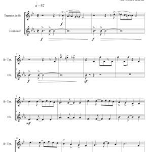 3 Short Xmas Duets - Trumpet & French horn (Digital Download)