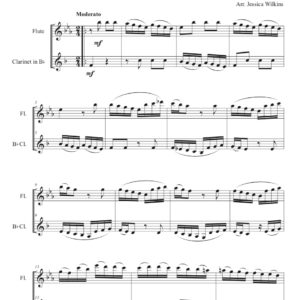 Molter Duetto No.4 Hs. 407 - Flute & Clarinet (Digital Download)