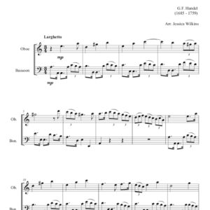 Handel Sonata HWV 362 - Oboe & Bassoon Duet (Digital Download)