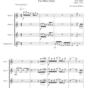 Scott Joplin Medley - Oboe Choir (Digital Download)