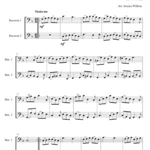 Romain Gigue in F Major - Bassoon Duet (Digital Download)
